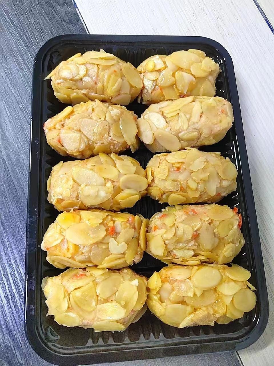 海虾杏仁炸卷