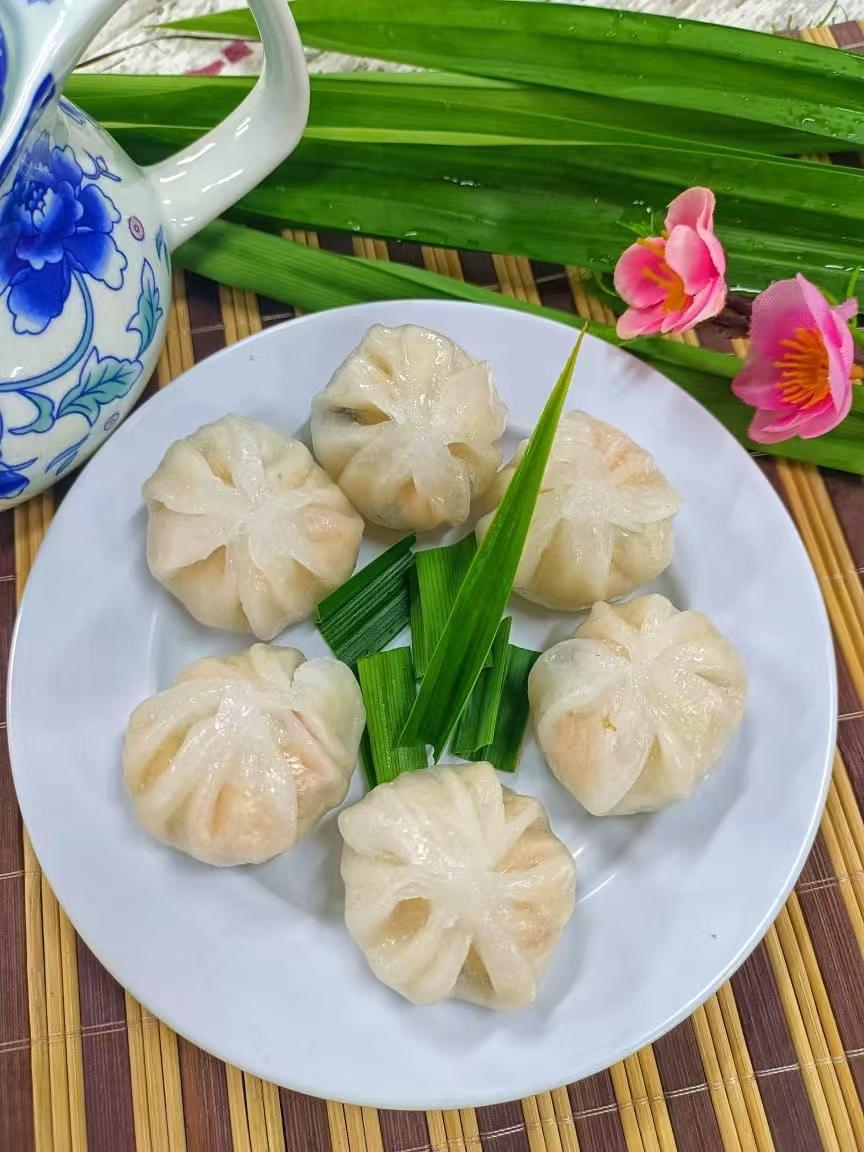 水晶香肉饺