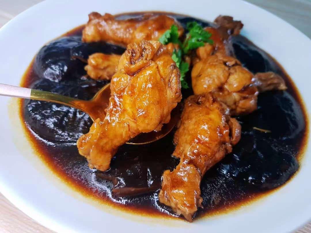 冬菇焖小鸡腿